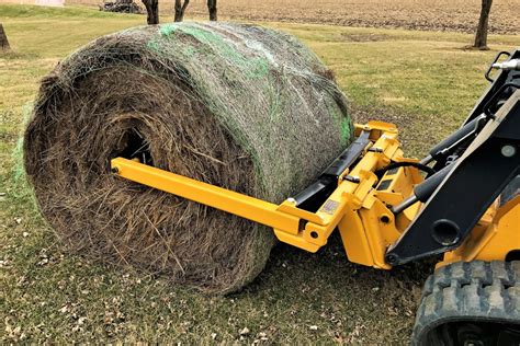 bale unroller skid steer|hay bale unroller prices.